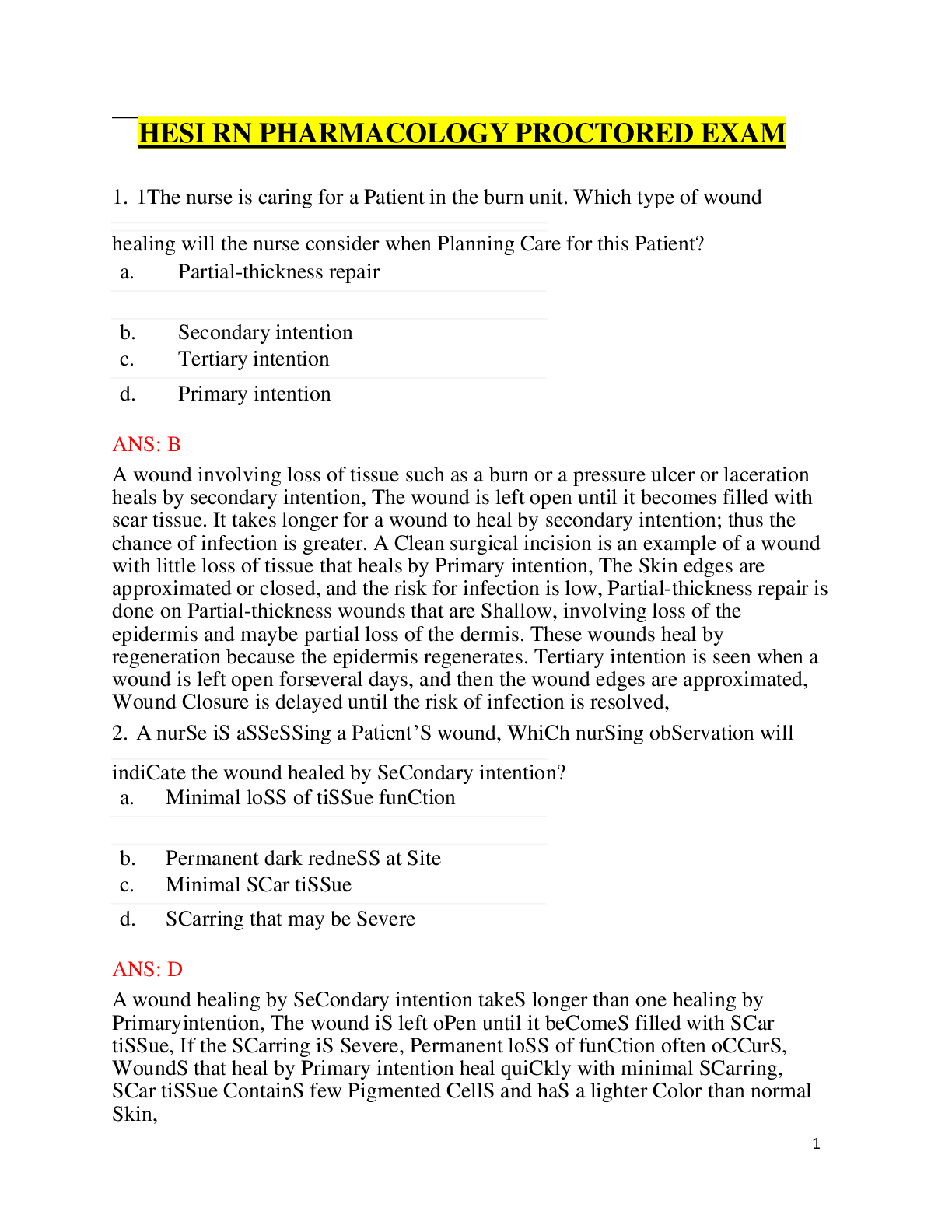 Preview image for HESI RN PHARMACOLOGY PROCTORED EXAM